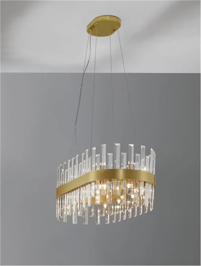 Lustra suspendata eleganta design modern Crown 80x36cm