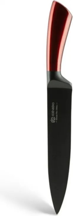 Set de cutite Edenberg EB-936, 5 piese, Otel carbon, Suport, Rosu
