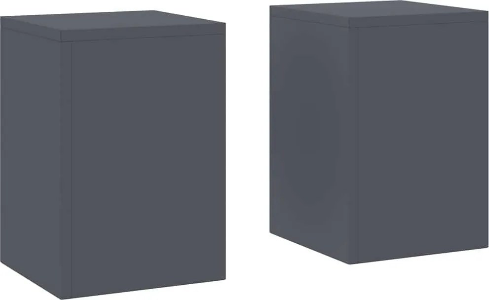 vidaXL Suport pentru plante 2 pcs Antracit 24 x 24 x 35 cm Oțel