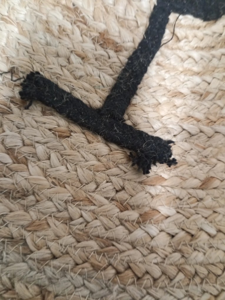 PROMO Covor din iuta pentru copii CAP DE URS 100 cm II. calitate