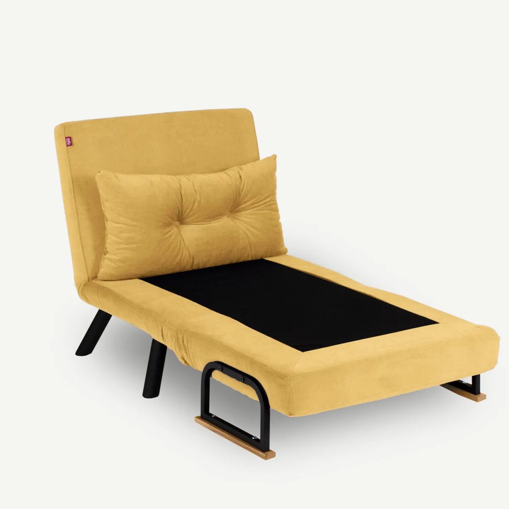 Fotoliu Sando Single Mustard