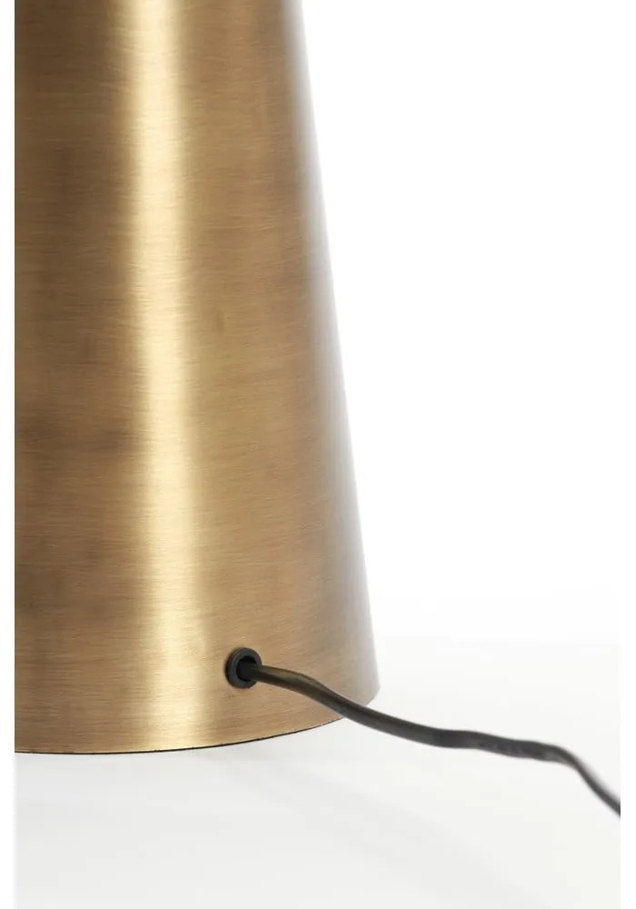 Veioză bronz cu abajur din metal (înălțime 52 cm) Dita – Light &amp; Living