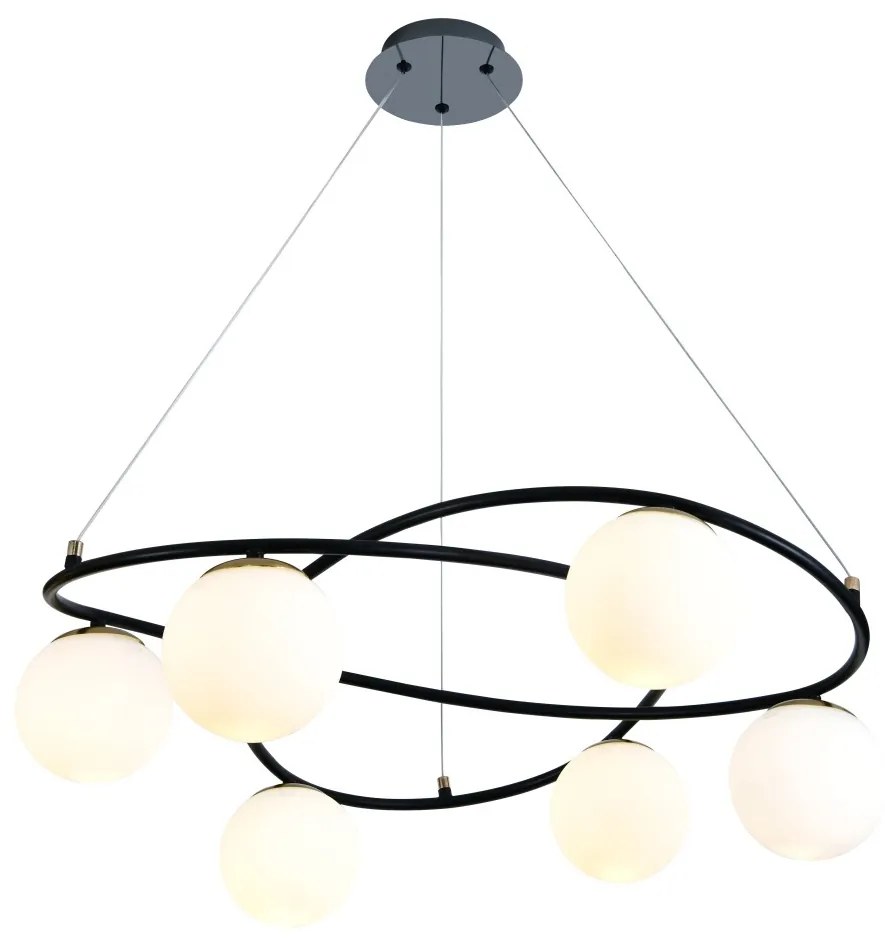 💡 Pendul N6806/6 – Stil Geometric și Contrast Vizual Puternic