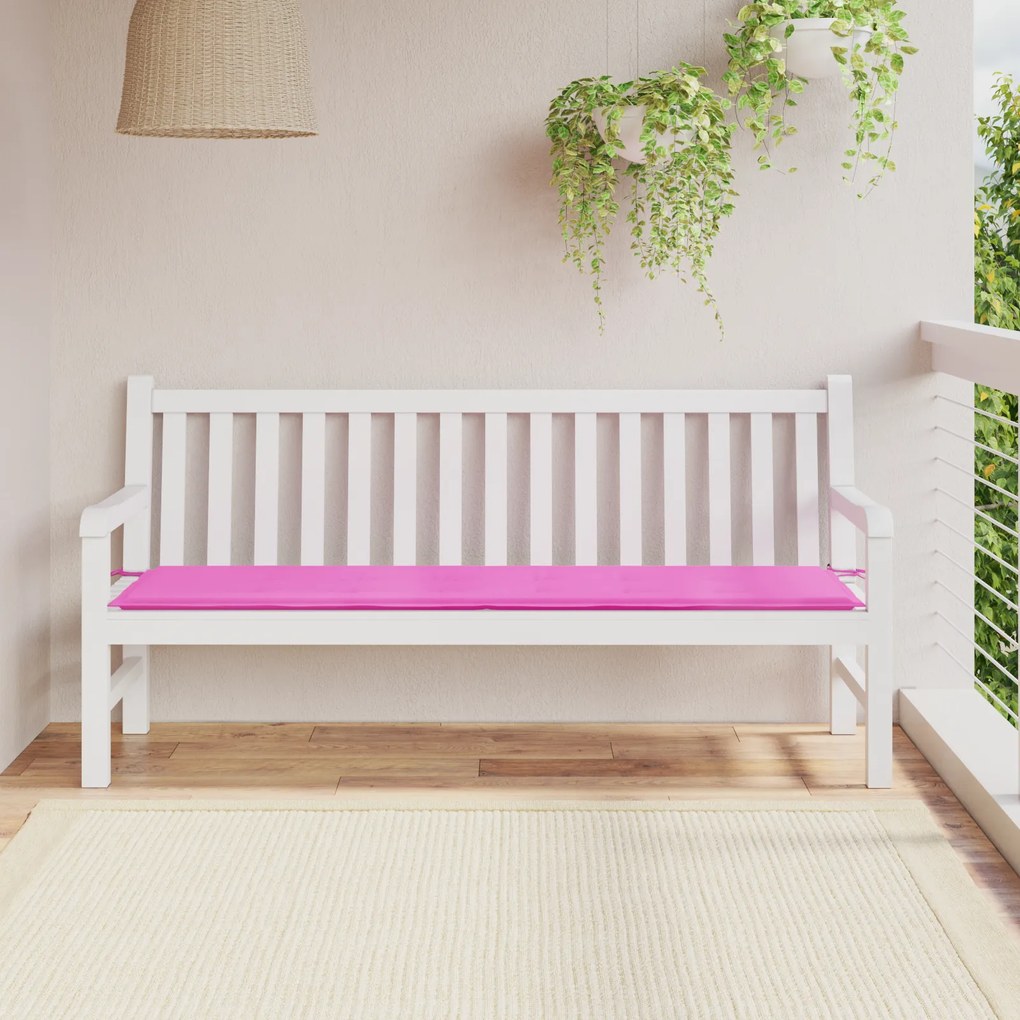 vidaXL Pernă bancă de grădină, roz, 180x50x4 cm, material oxford