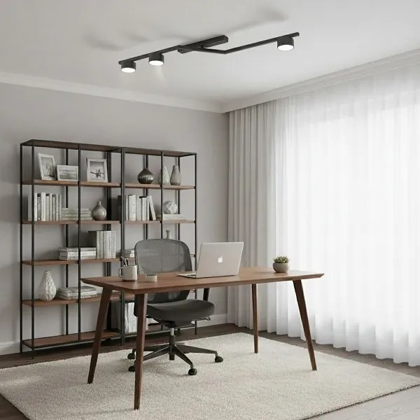 Plafonieră SKAN 3x GX53/12W/230V neagră