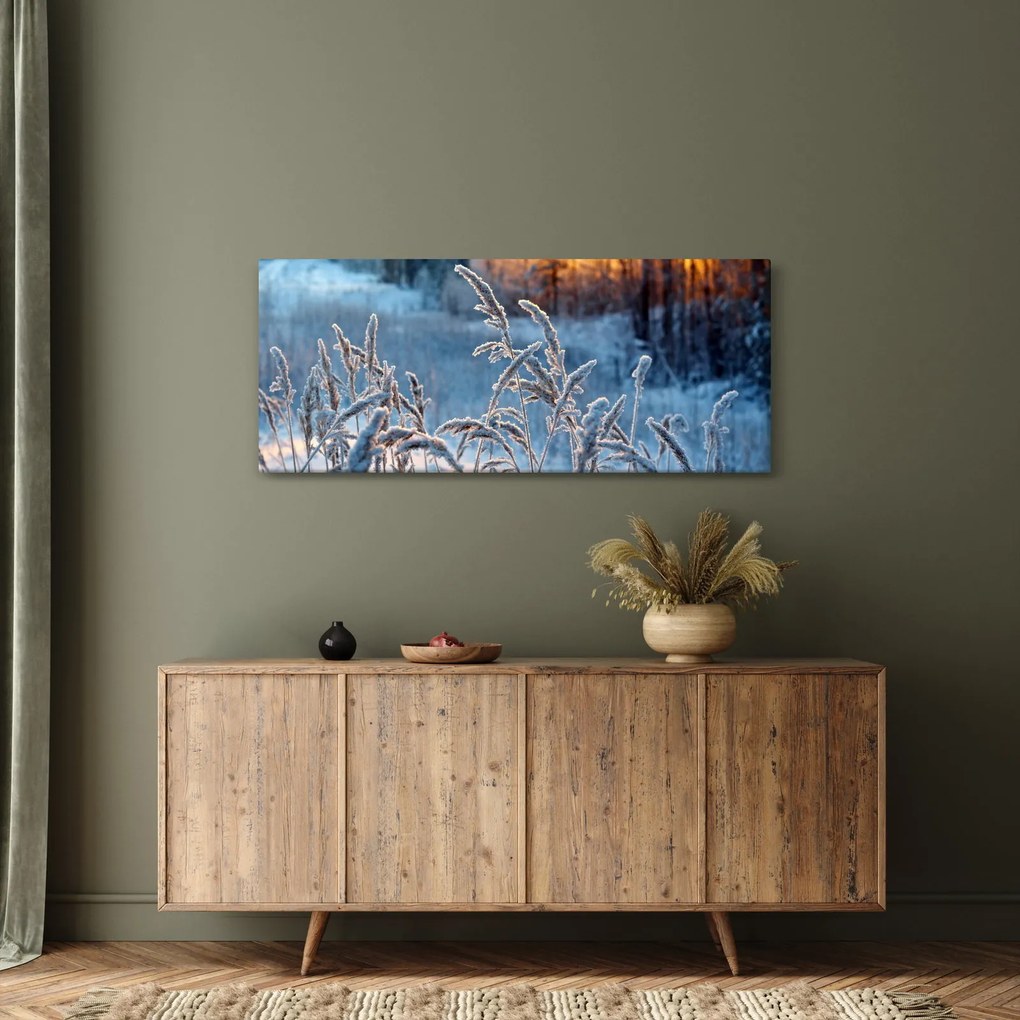 Tablou - Pajiște de iarnă (120x50 cm)