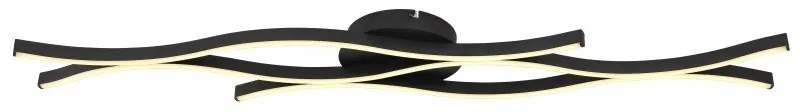 Plafoniera LED design modern Geronimo negru