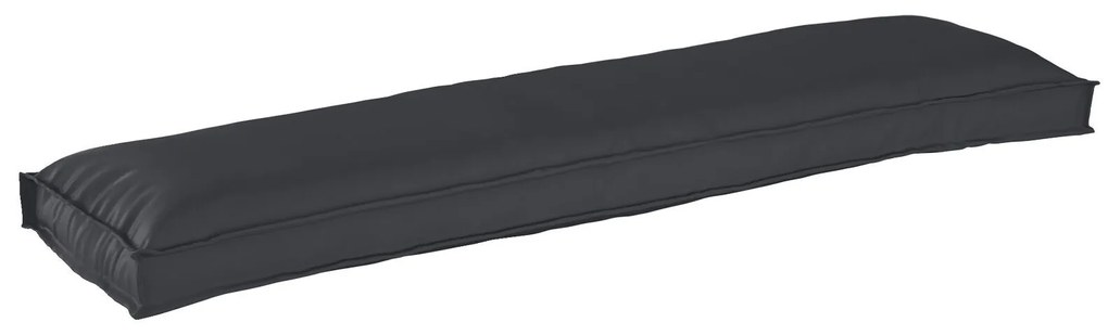 vidaXL Set de perne pentru palet 2 pcs Negru 150 x 40 x 8 cm țesătură