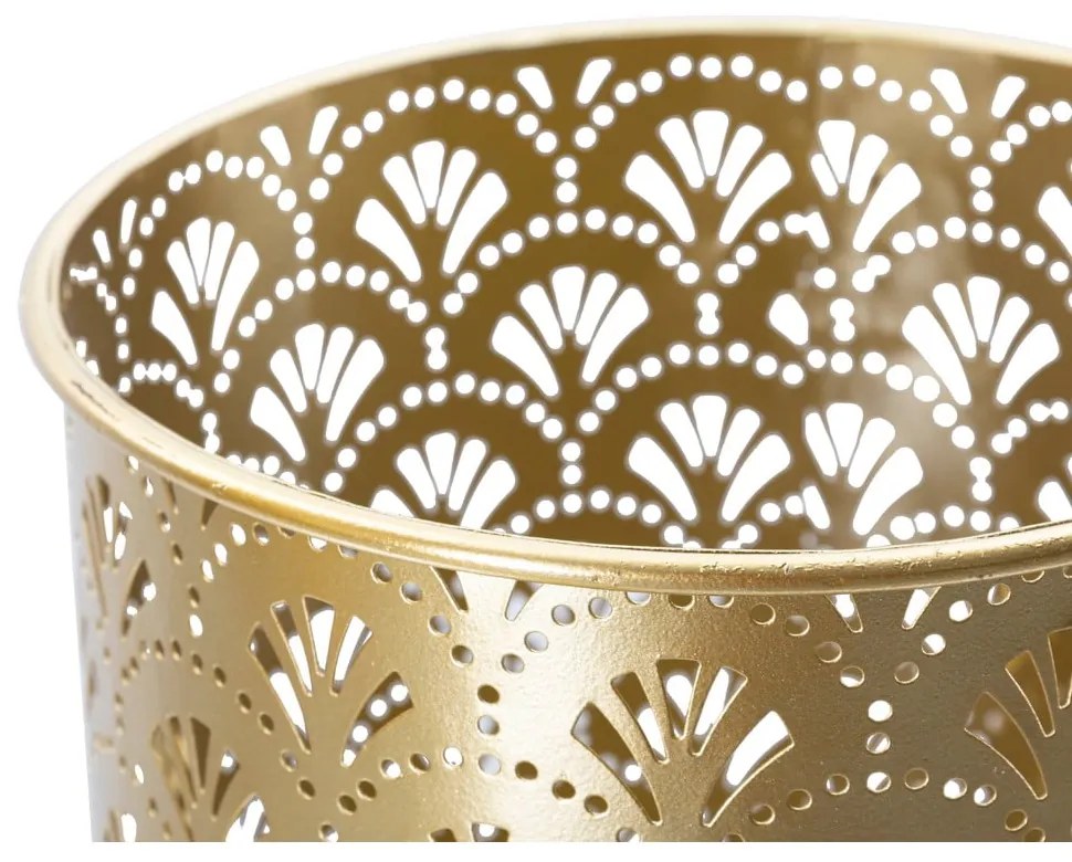 Set 2 suporturi pentru ghivece Mauro Ferretti Golvy, înălțime 52 cm, auriu