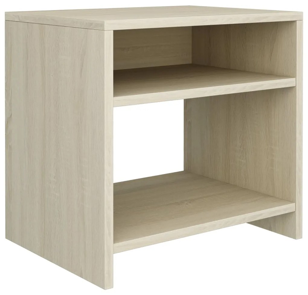 800015 vidaXL Noptieră, stejar sonoma, 40x30x40 cm, lemn prelucrat