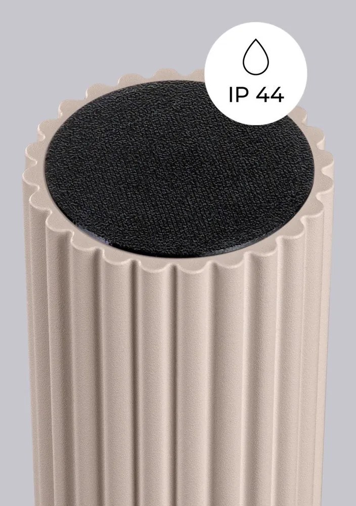 Plafonieră taupe cu abajur din sticlă ø 12 cm Orbital – Sollux