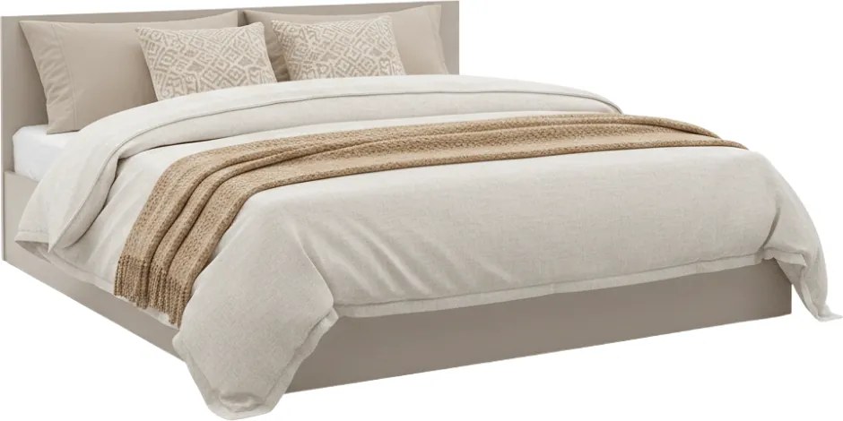 Pat SOFIA 160 x 200 cm, casmir bej Saltele: Cu saltele Coco Maxi 20 cm, Somiera pat: Cu lamele curbate