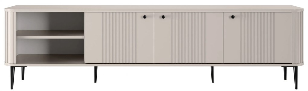 Comodă TV Vesper 3D 187 cm - cașmir / picioare negre