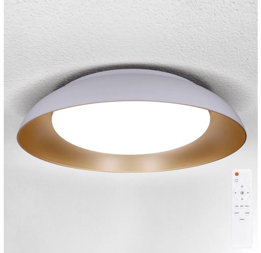 Brilagi - Lampă LED dimabilă ALVA, 48 W, 230 V, 3000–6500 K, Ø 51 cm, albă + telecomandă