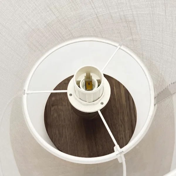 Lustră LED aplicată Brilagi ANTHONY 1xE14/60W/230V stejar nuc/alb