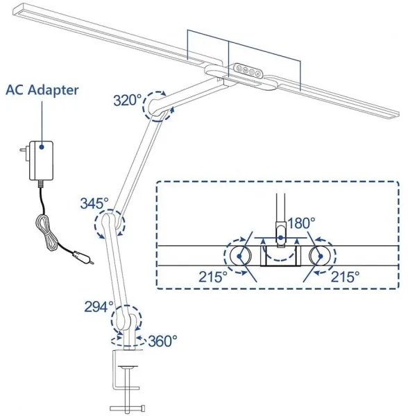 Lampă LED tactilă dimabilă de masă Brilagi VARIO LED/24W/230V 3000-6500K CRI 92 negru