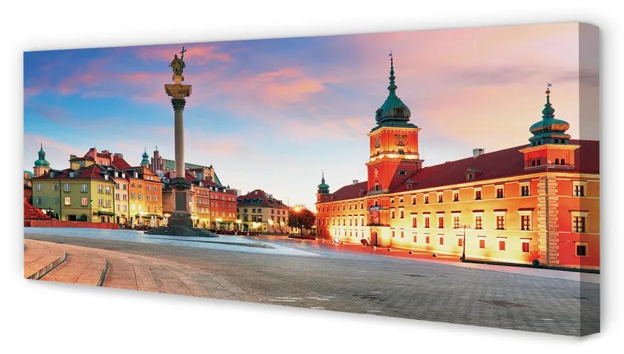 Tablouri canvas Sunrise Varșovia oraș vechi