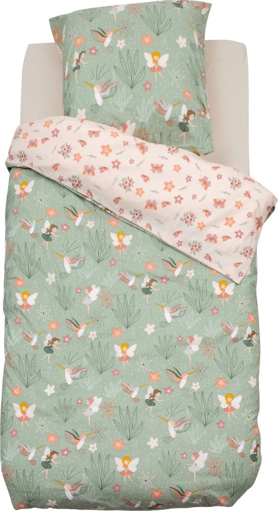 Lenjerie de pat pentru copii PRINTED FAIRY, bumbac, 140 x 200 cm