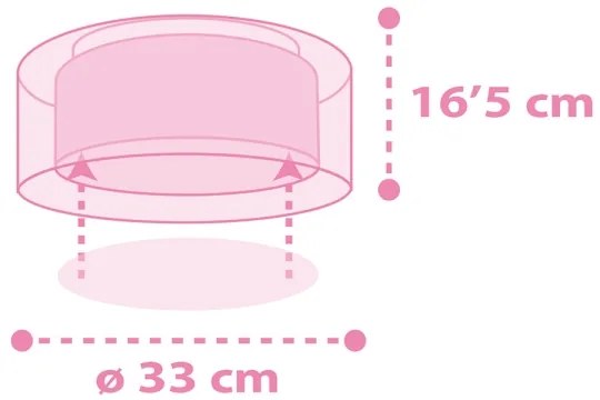 Plafonieră pentru copii UNICORNS 2xE27/60W/230V Dalber 41596