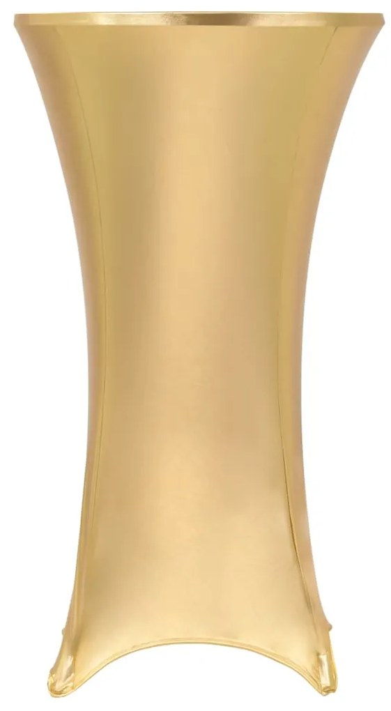 vidaXL Huse elastice de masă, 2 buc., auriu, 70 cm