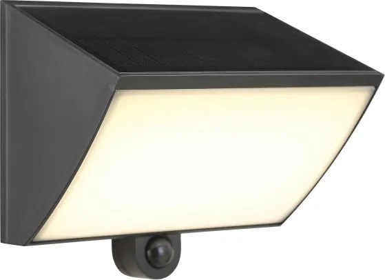 Brilliant - Aplica de perete solară LED SIERRA LED/6W/3,7V 2000 mAh IP54 negru