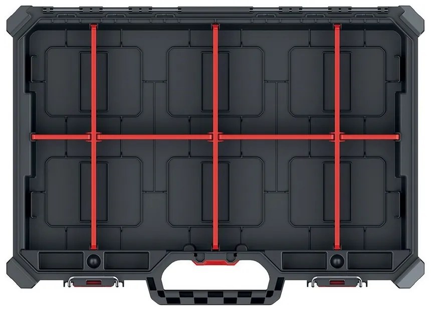 Organizator C, 54,3 cm, jos cu compartimente, negru