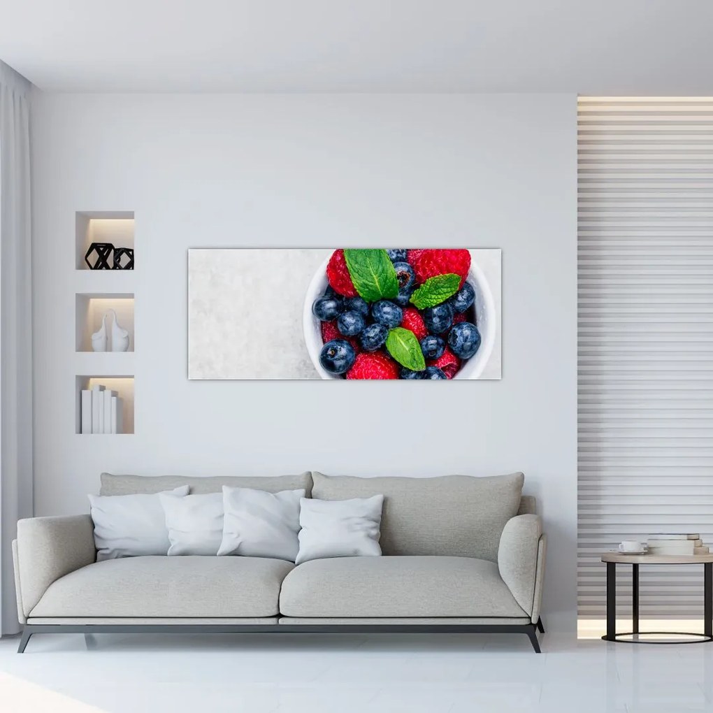 Tablou - bol cu fructe de pădure (120x50 cm)