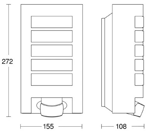 STEINEL 657819 - Iluminat exterior cu senzor L12 1xE27/60W/230V