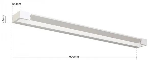 Aplica LED directionabila, pentru oglinda baie, MARILYN 90cm