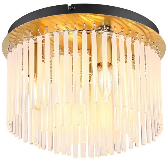 Globo 15698DM - Plafonieră GORLEY 5xE14/40W/230V Ø 32 cm, aurie