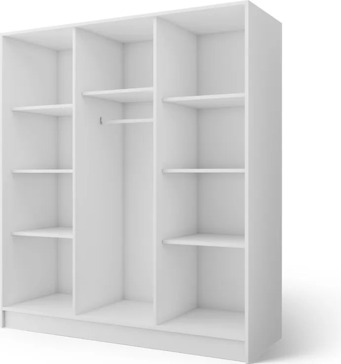 Dulap cu 3 usi Alarica 180x60x200 cm – Alb