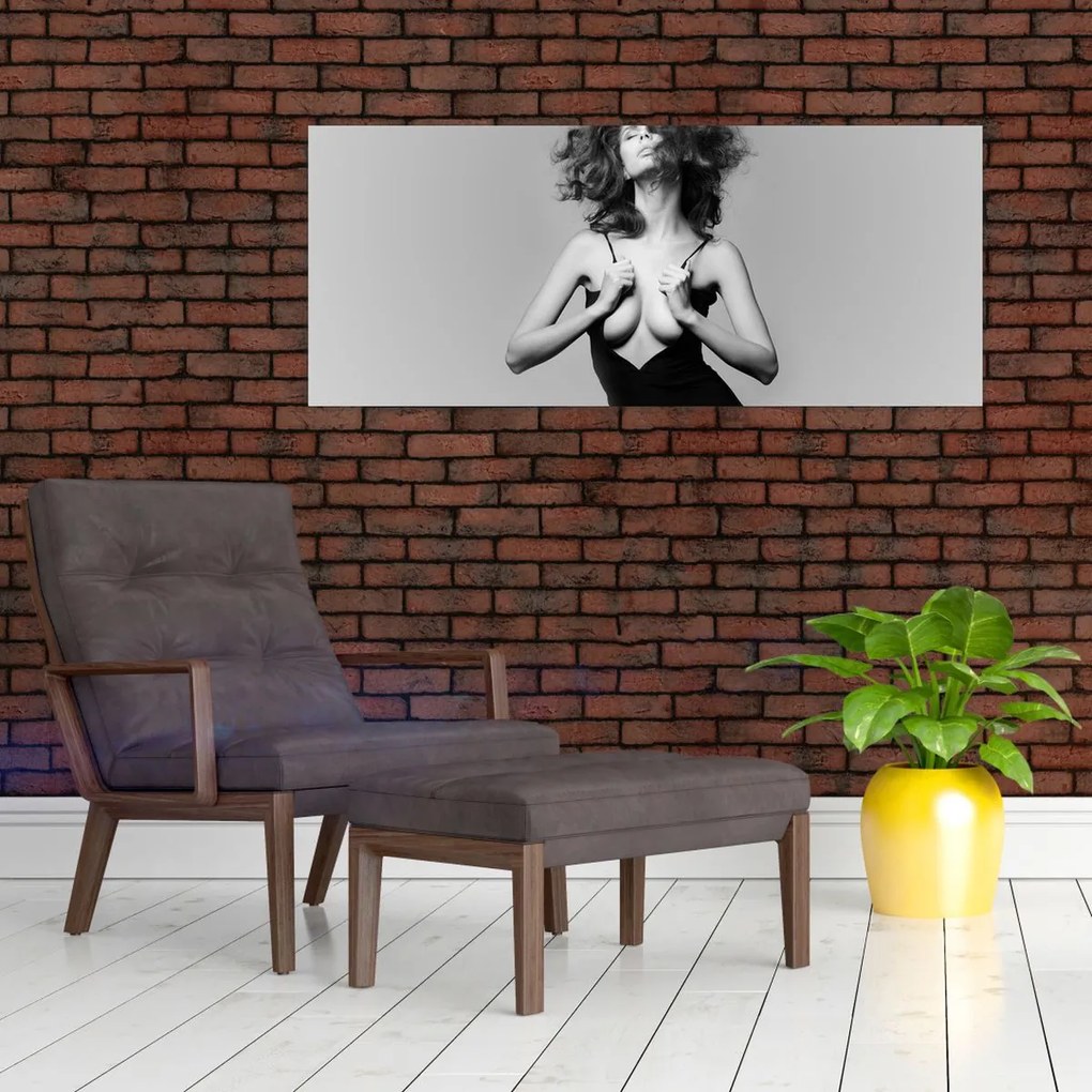 Tablou - Femeia în negru (120x50 cm)