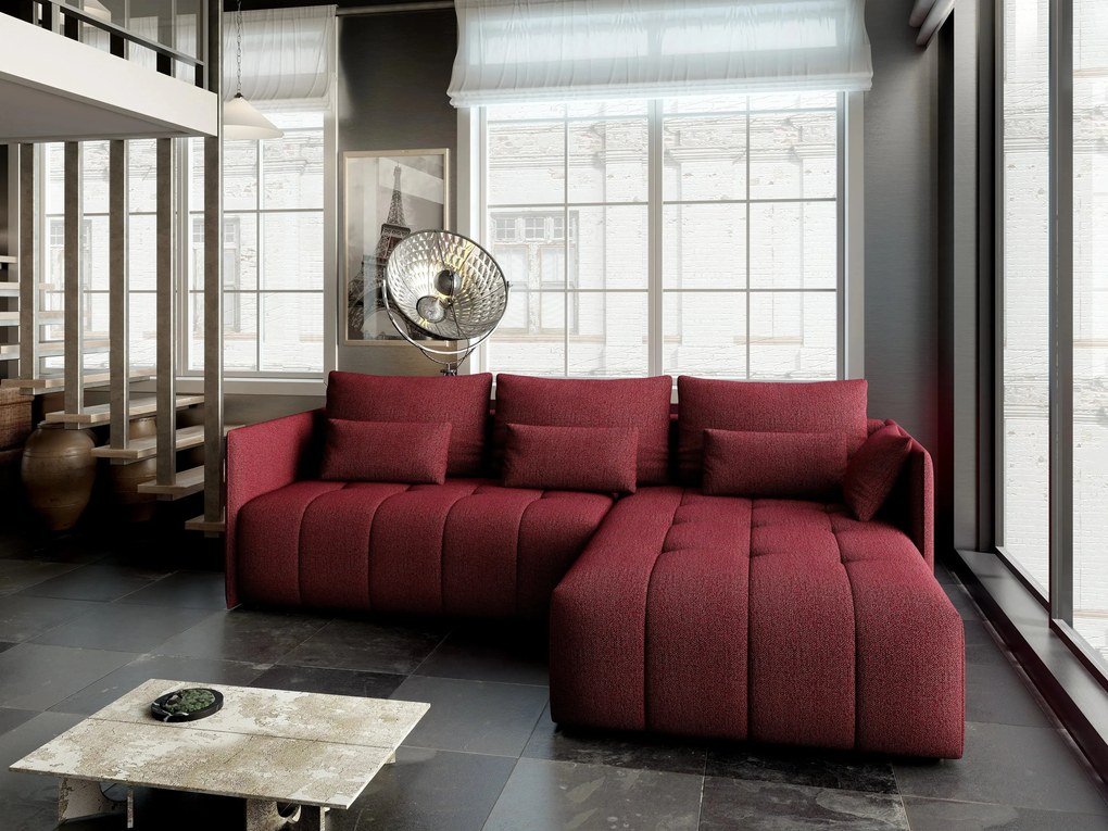 Colțar extensibil dumonde cu ladă de depozitare si sezut confortabil din spuma high-density, Malta Enjoy Winery II 235x185 cm