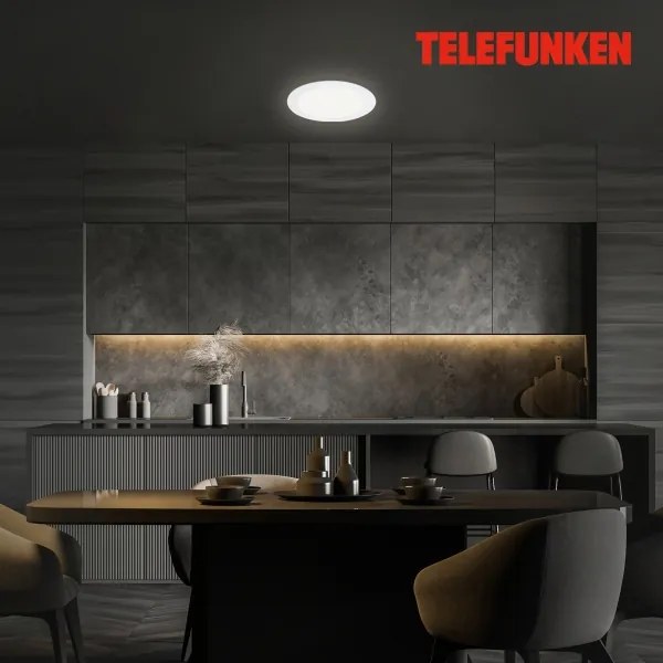 Telefunken 309406TF - Corp de iluminat încastrat LED RGBW dimerizabil FRAME LED/12W/230V, alb