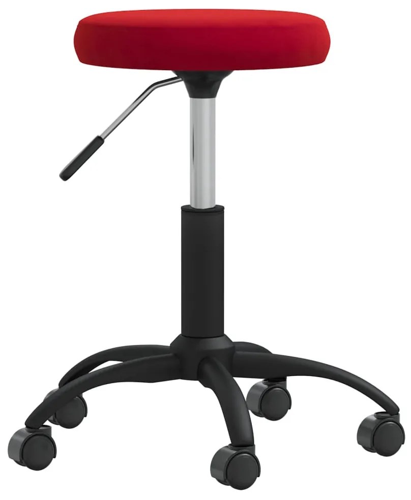 vidaXL Scaun de bucătărie, roșu vin, catifea