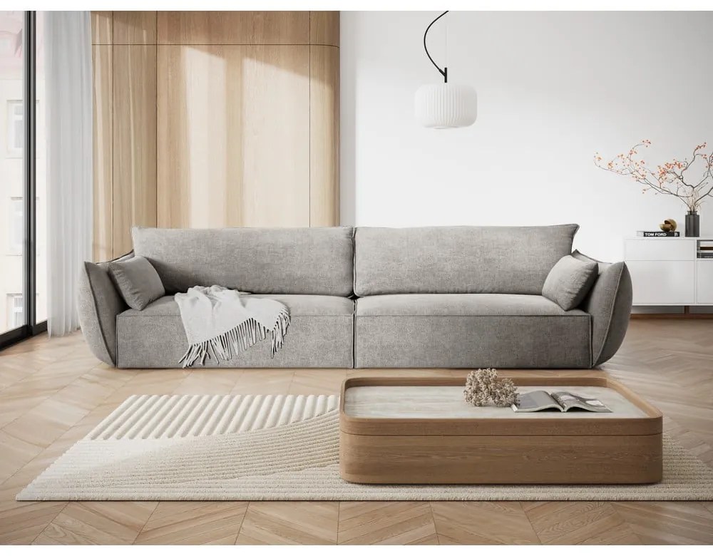 Canapea gri deschis 248 cm Vanda – Mazzini Sofas