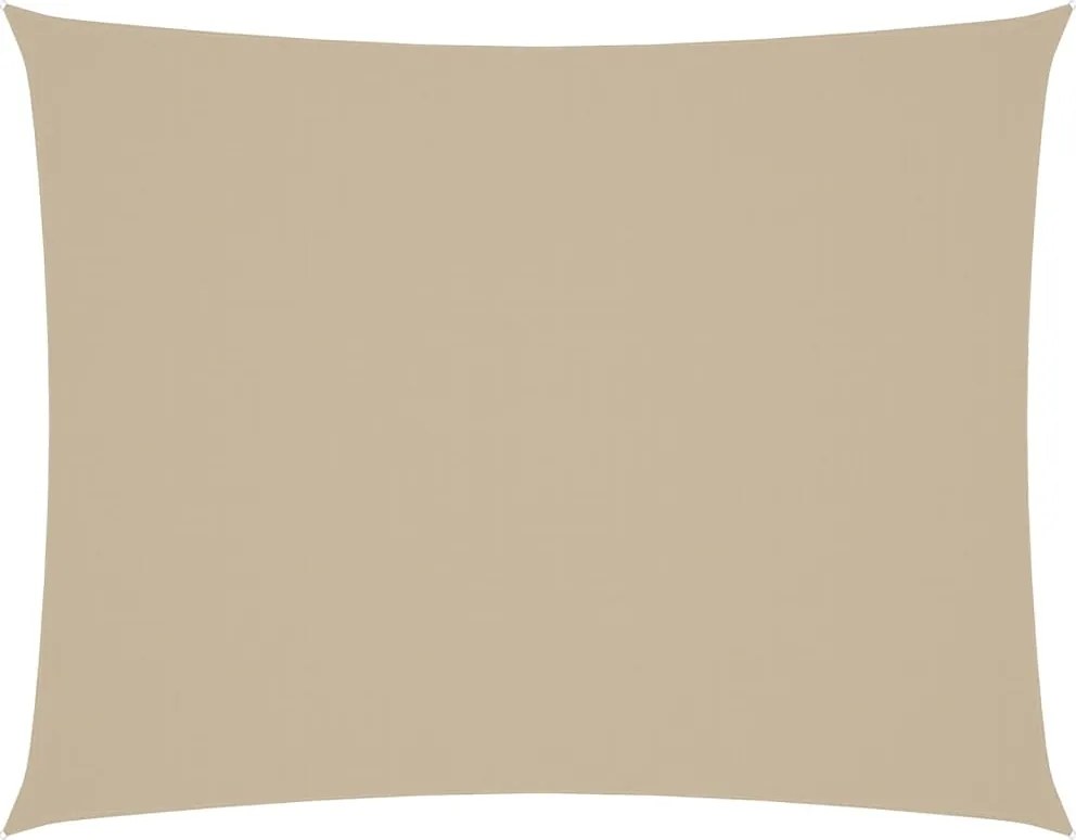 vidaXL Pânză parasolar, bej, 3x4,5 m, țesătură oxford, dreptunghiular