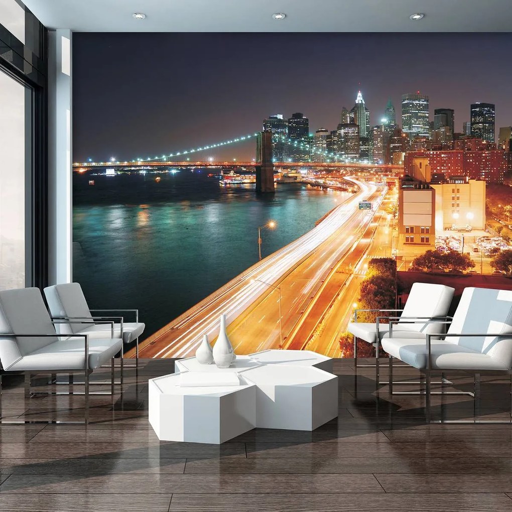 Fototapet - New York City Urban Brooklyn Bridge (152,5x104 cm)