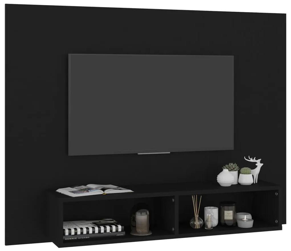 Comoda TV de perete, negru, 120x23,5x90 cm, PAL 1, Negru