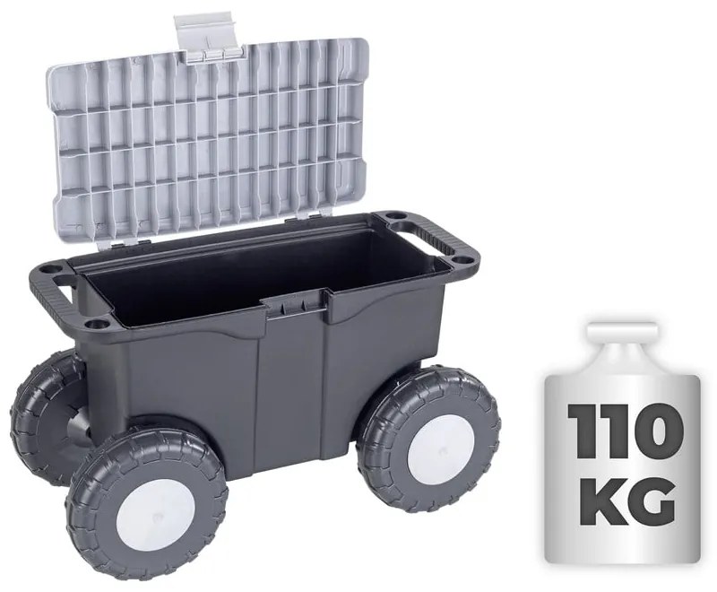 Cutie de grădină cu roți - Maximex