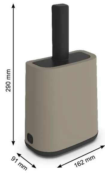 Lopățică cu suport pentru litieră 9x16 cm Biala - Rotho