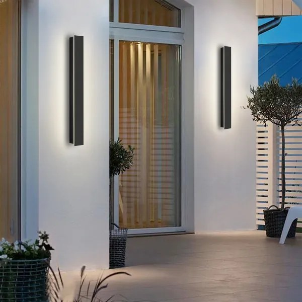 Brilagi - Aplica LED de exterior LINEAR LED/12W/230V 4000K IP65 neagră