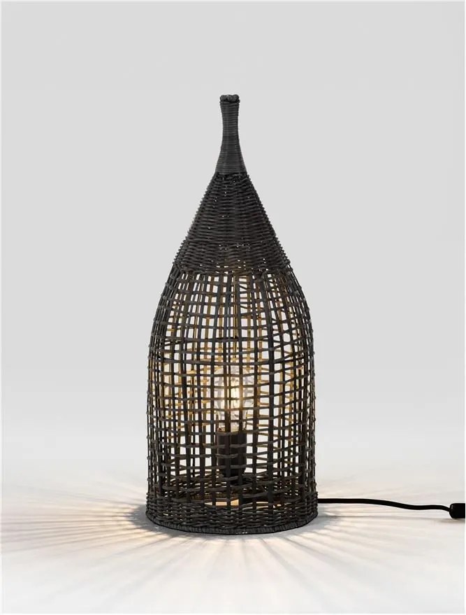 Lampadar/Lampa de podea decorativa ratan natural, NAOS H 54,5cm