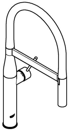 GROHE ESSENCE 30294A00 - Baterie pentru chiuvetă, antracit