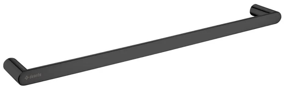 Suport de prosoape de perete ROUND 62,8 cm, negru - Deante ADR_N621