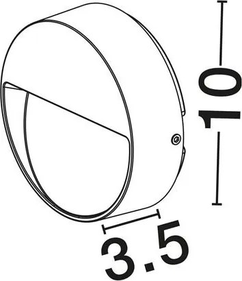 Mini Aplica perete exterior IP65, LED CCT Sete corten 10cm