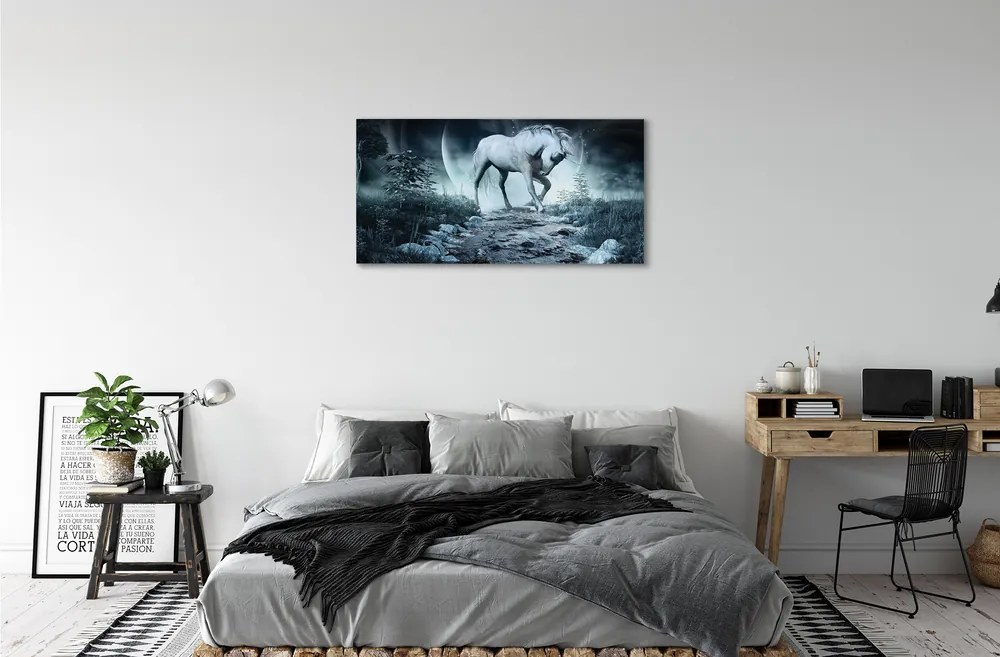 Tablouri canvas Forest Unicorn Moon