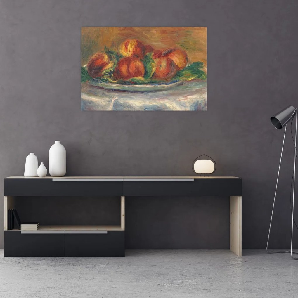 Tablou - Auguste Renoir, Peaches on a Plate, reproducere (90x60 cm)