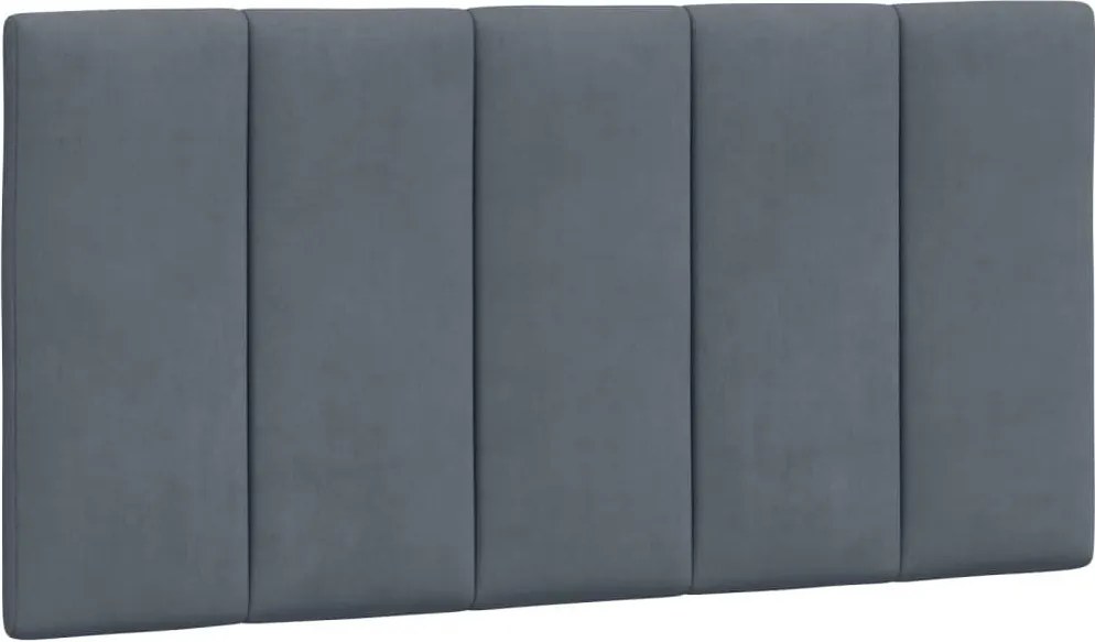 vidaXL Pernă tăblie de pat, Hanko, gri închis, 100 cm, catifea