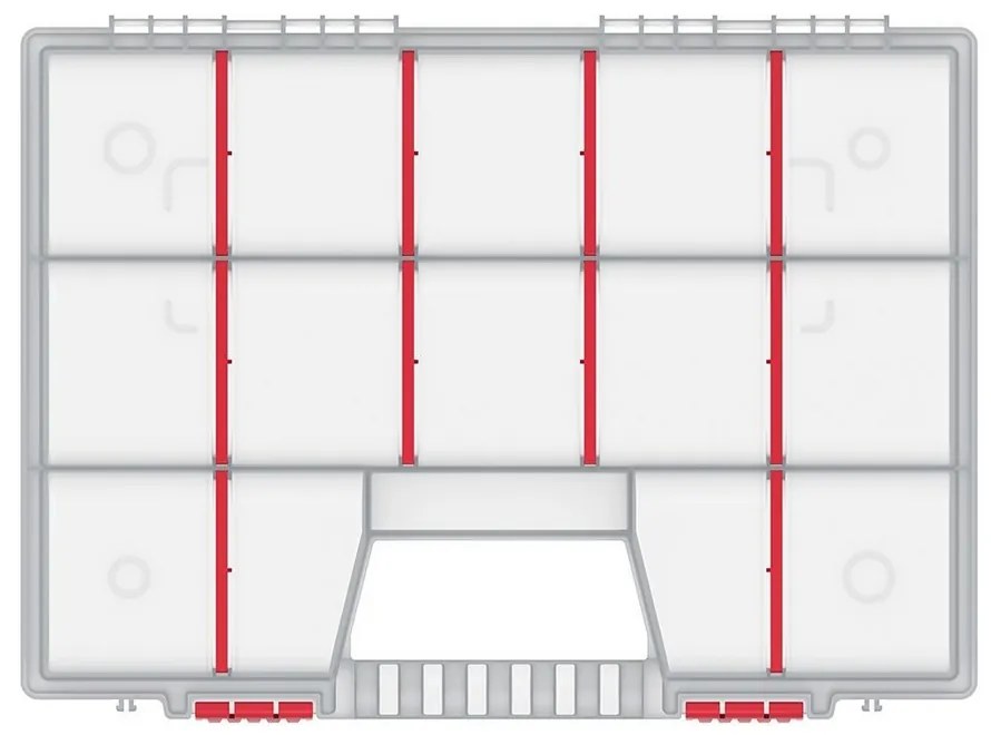 Organizator servieta 39 × 29 × 6,5 cm, alb